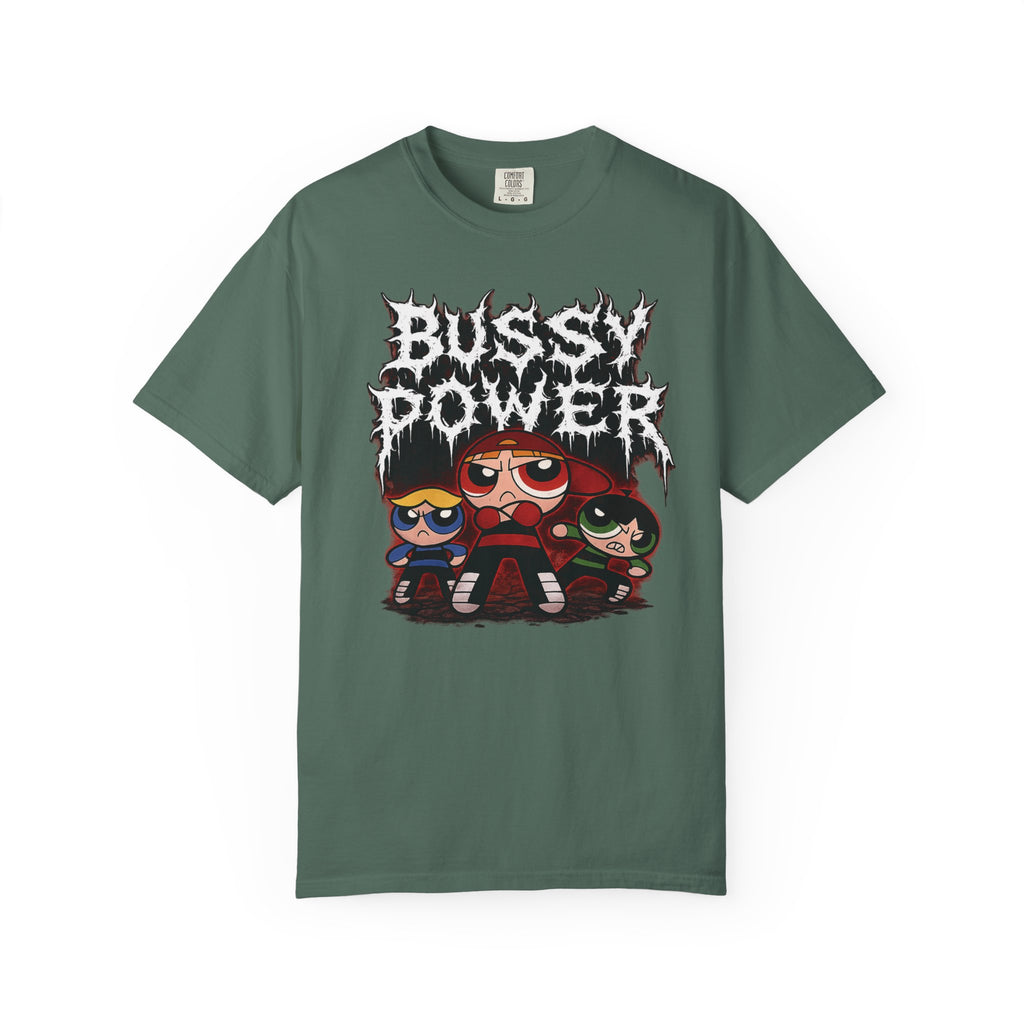 BUSSY POWER -- gothic pride tee shirt