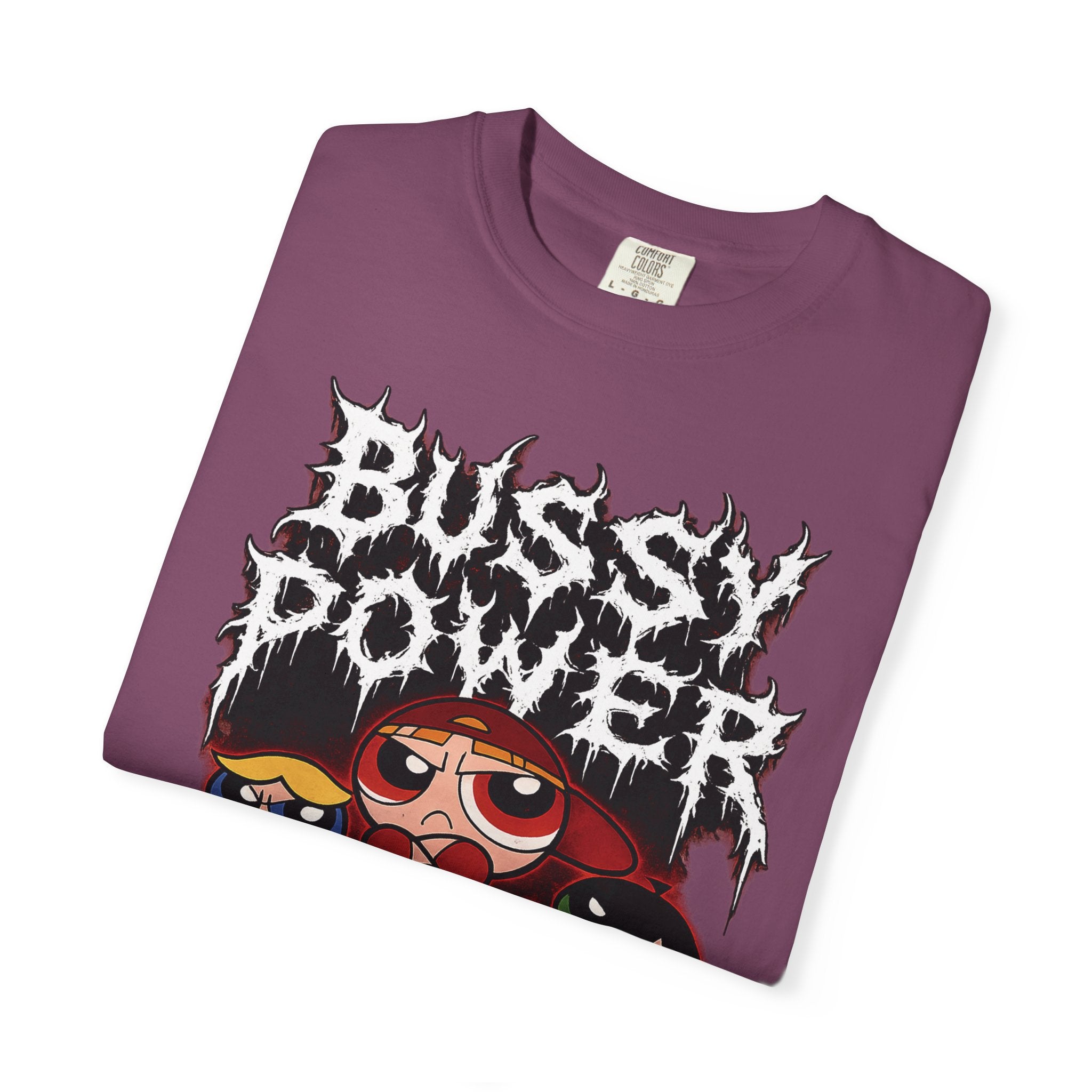 BUSSY POWER -- gothic pride tee shirt
