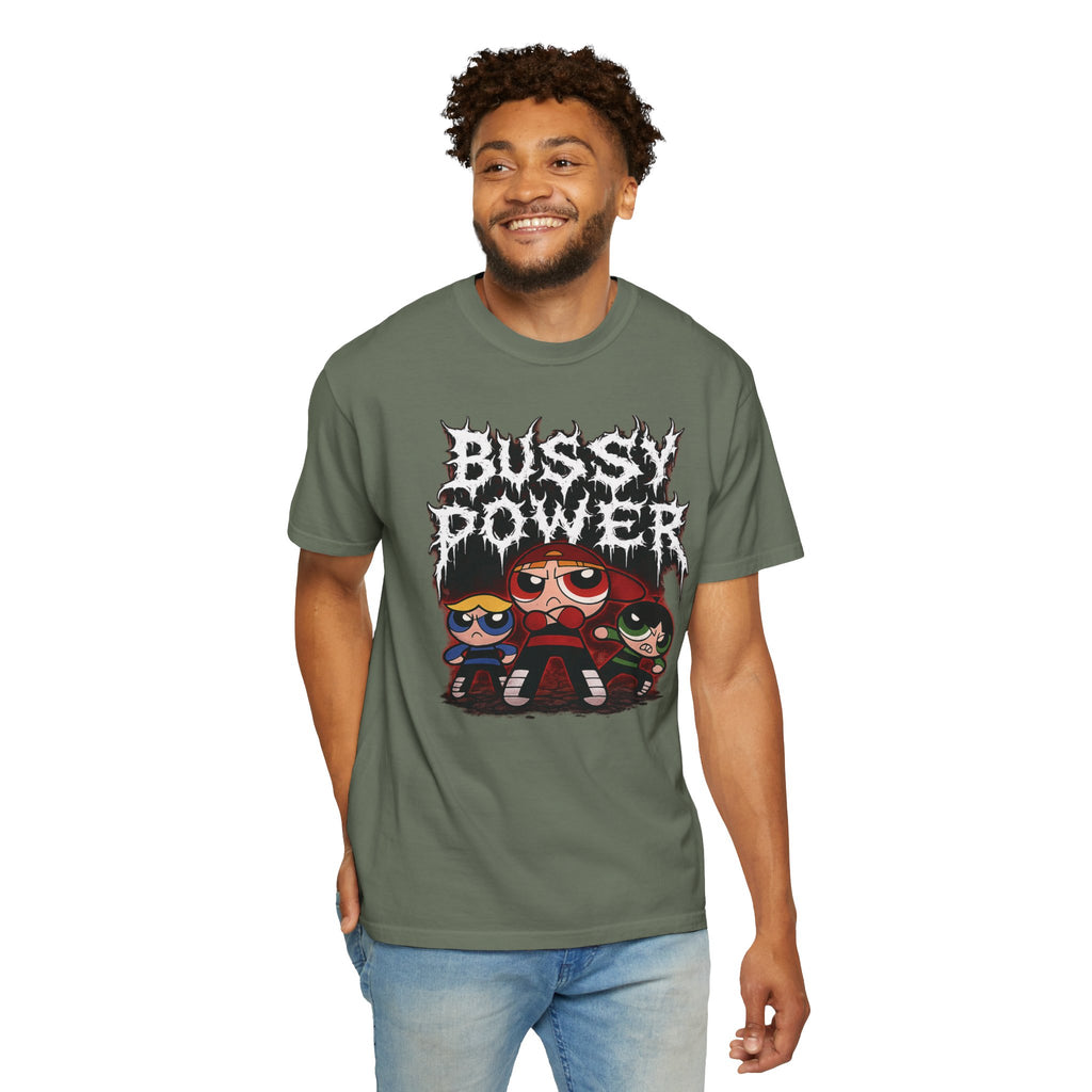 BUSSY POWER -- gothic pride tee shirt