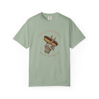 Gothic T-Shirt Hot Dog Cigarette Smoking Skeleton
