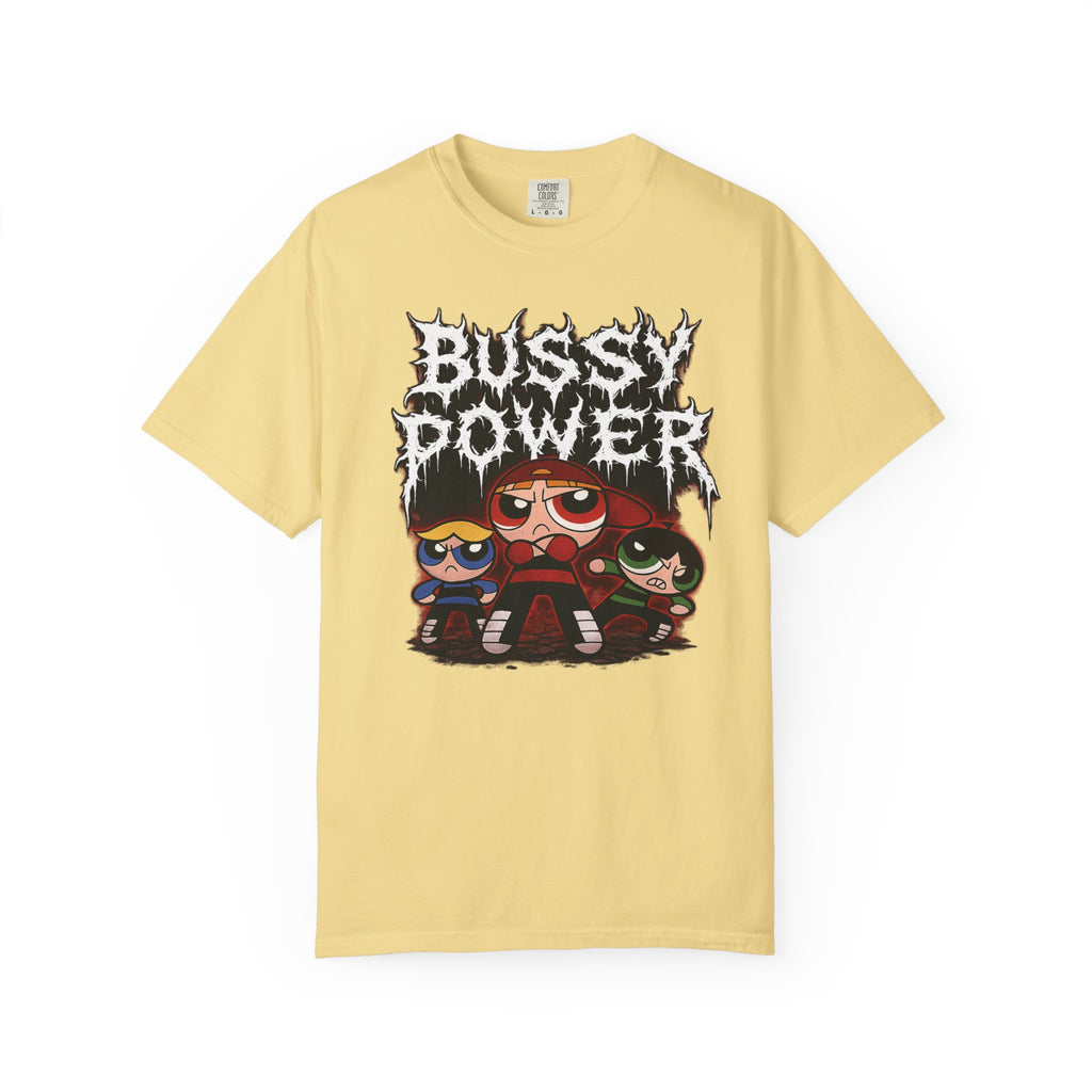 BUSSY POWER -- gothic pride tee shirt