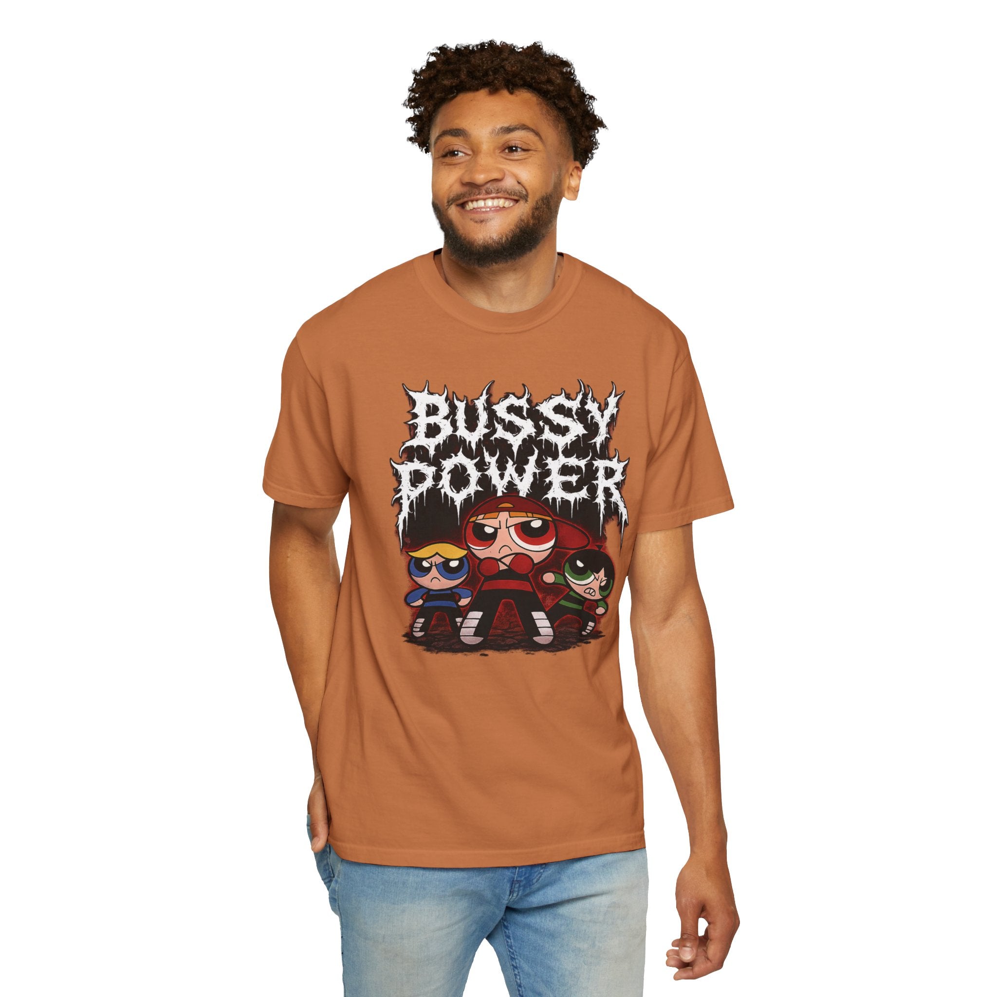 BUSSY POWER -- gothic pride tee shirt