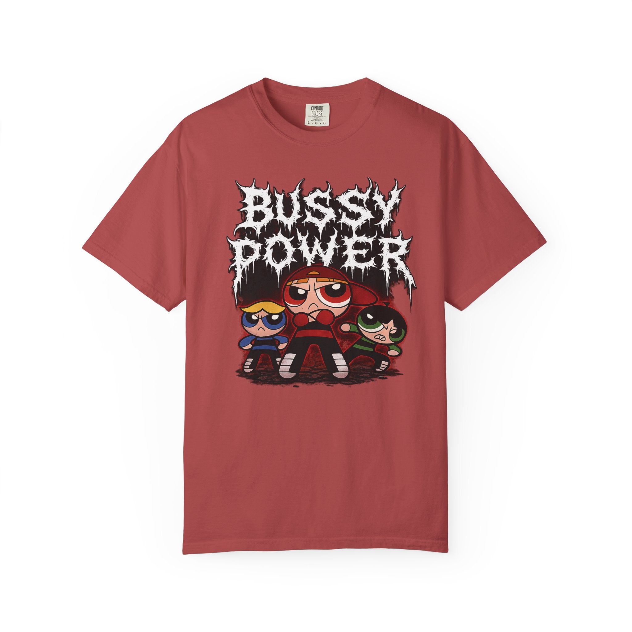 BUSSY POWER -- gothic pride tee shirt