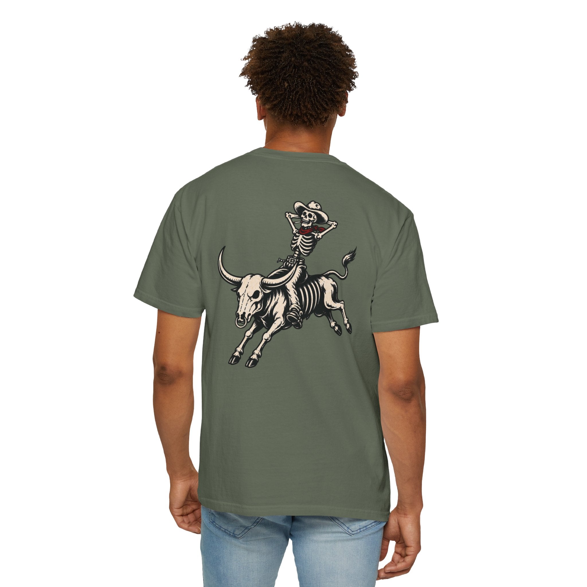 Hell Bent Skeleton Cowboy Tee