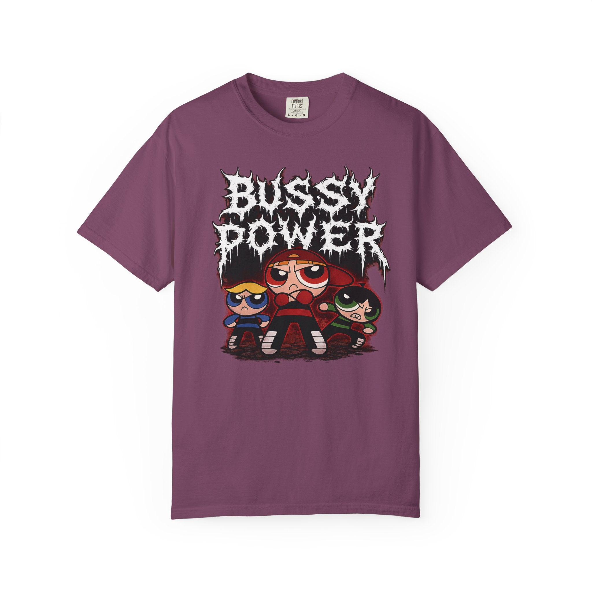 BUSSY POWER -- gothic pride tee shirt