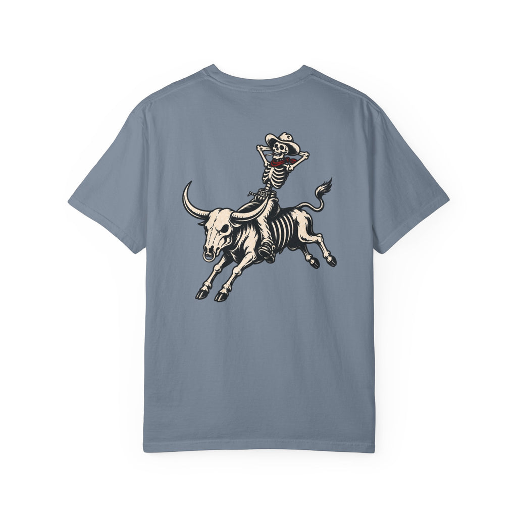 Hell Bent Skeleton Cowboy Tee