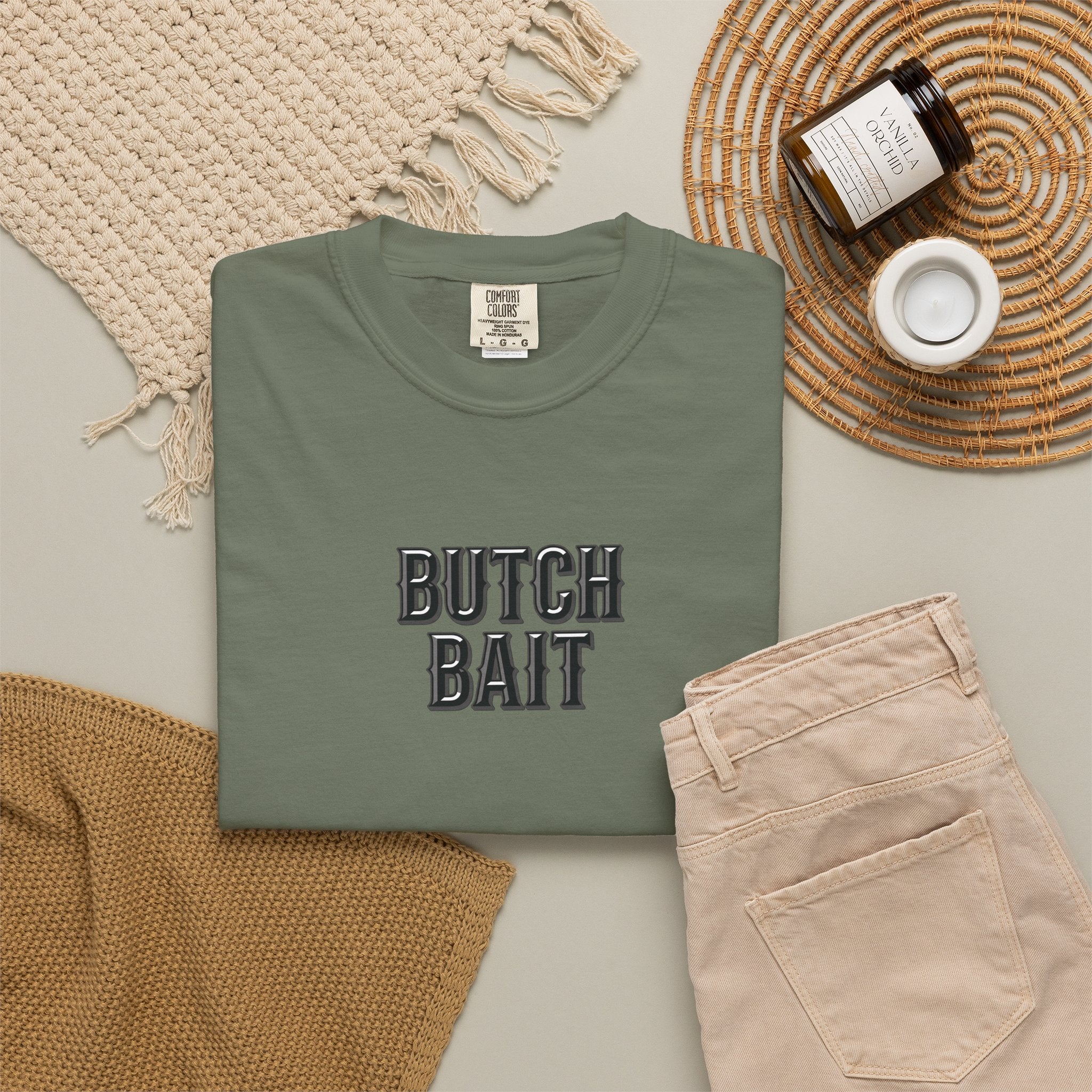 Butch Bait T-Shirt  | lesbian pride sapphic tattoo flash