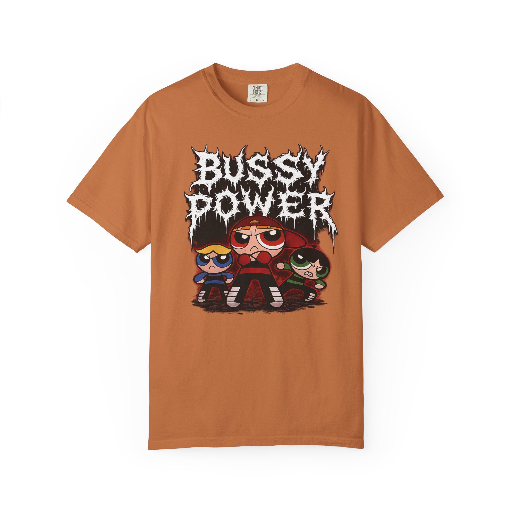 BUSSY POWER -- gothic pride tee shirt