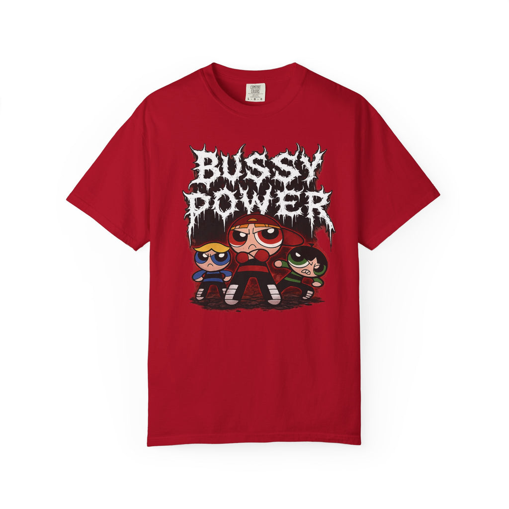 BUSSY POWER -- gothic pride tee shirt