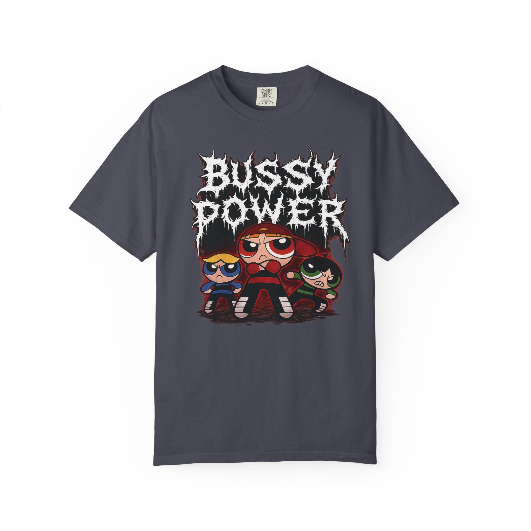BUSSY POWER -- gothic pride tee shirt