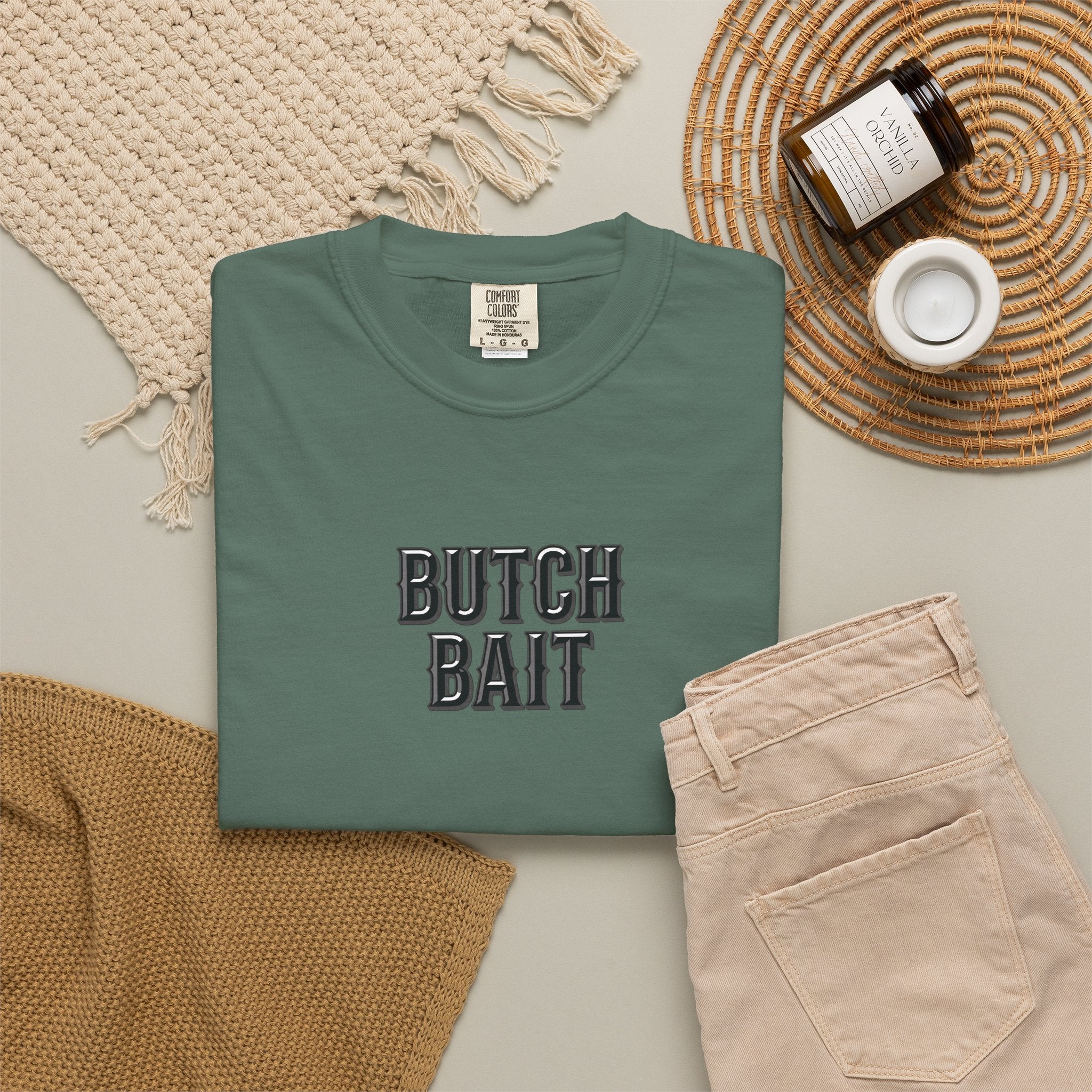 Butch Bait T-Shirt  | lesbian pride sapphic tattoo flash