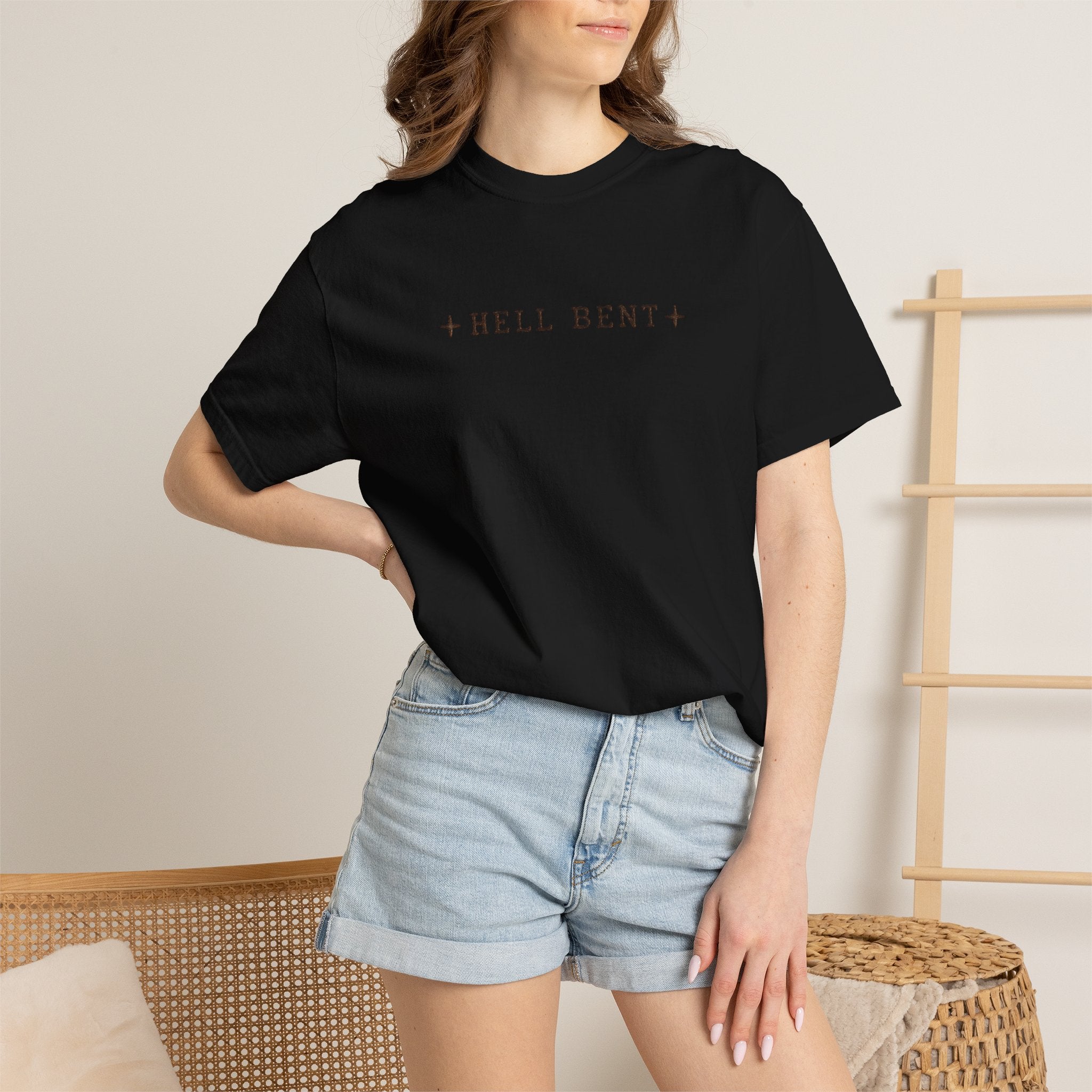 Hell Bent Skeleton Cowboy Tee