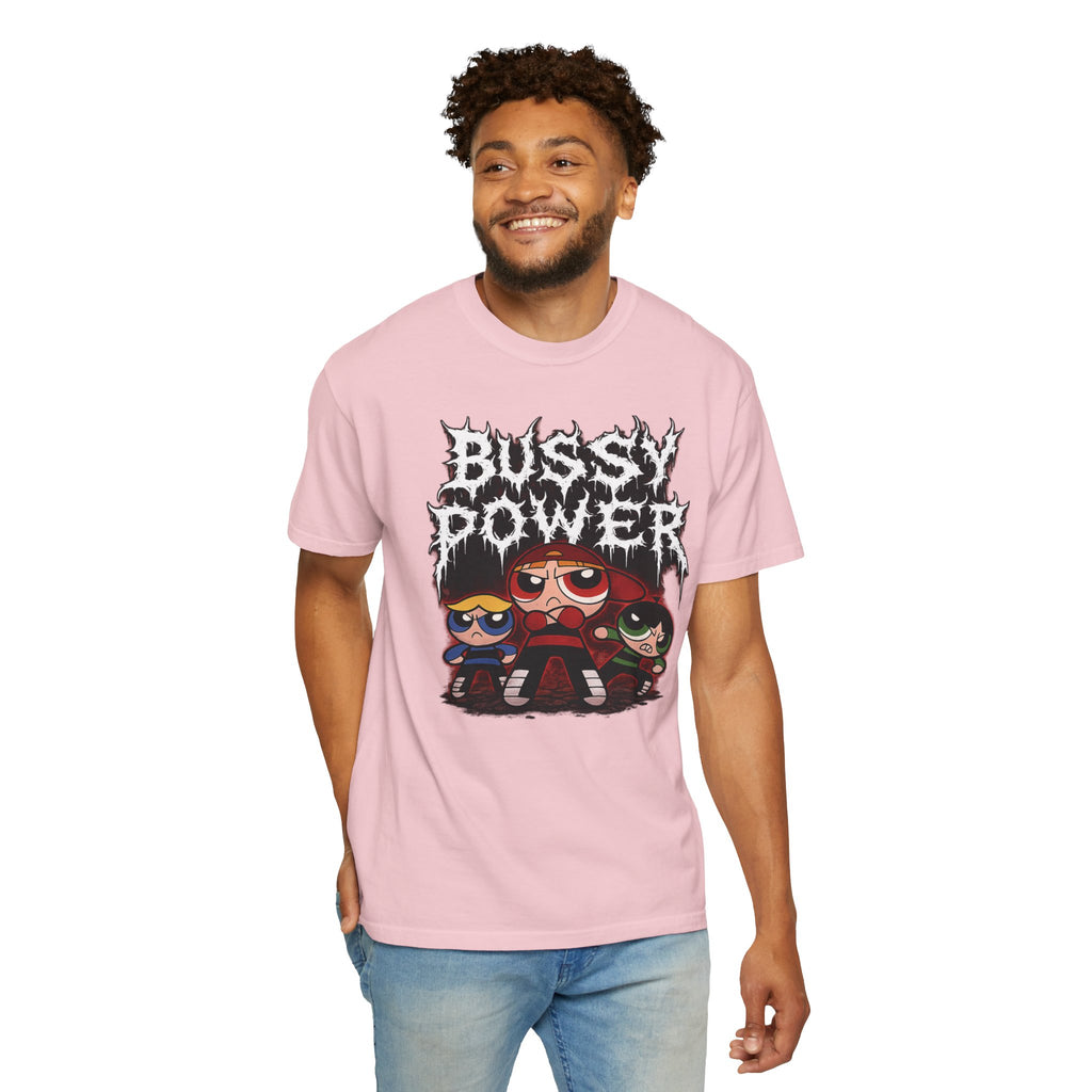 BUSSY POWER -- gothic pride tee shirt