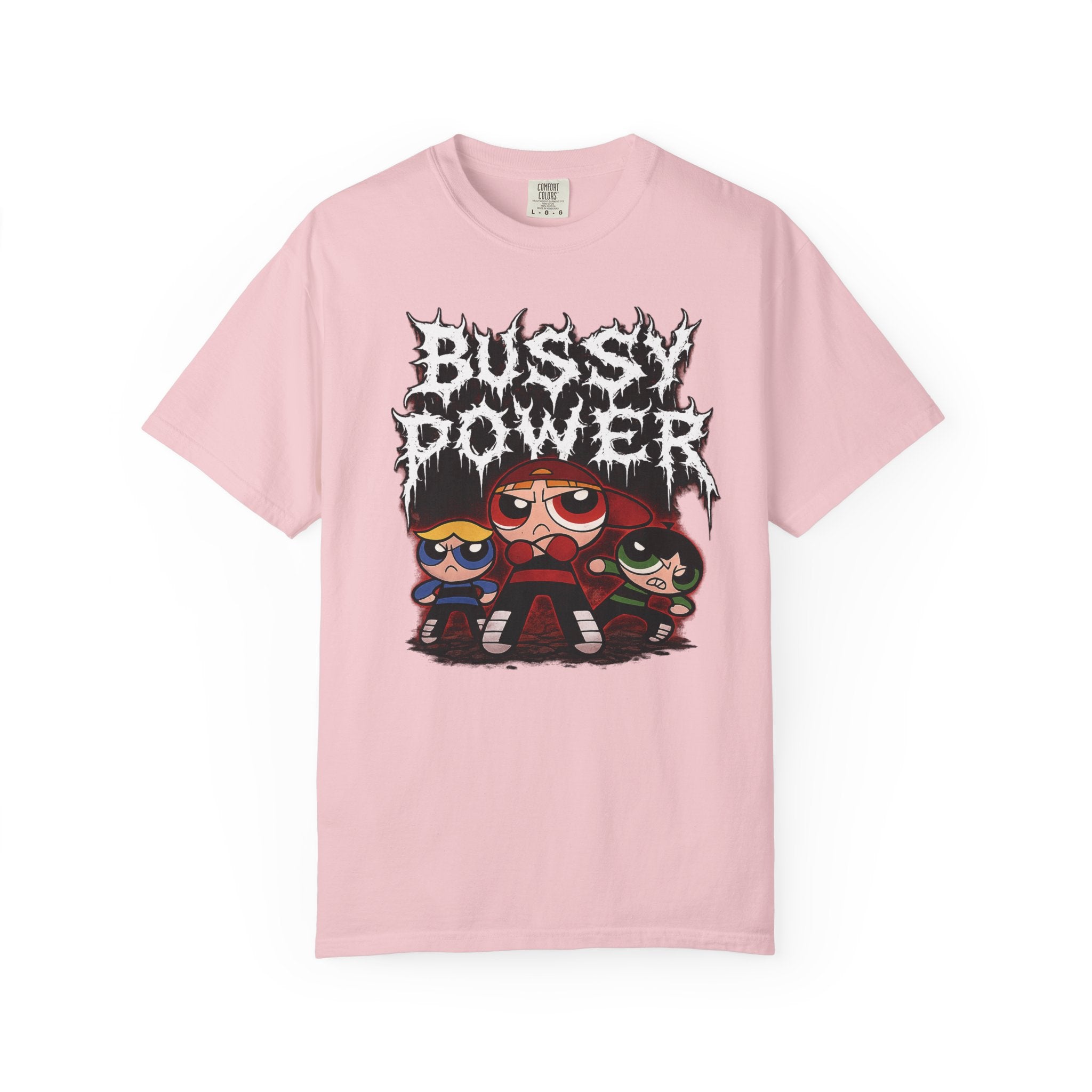 BUSSY POWER -- gothic pride tee shirt