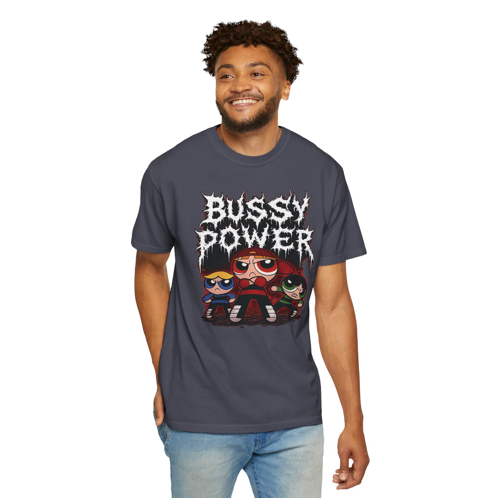 BUSSY POWER -- gothic pride tee shirt